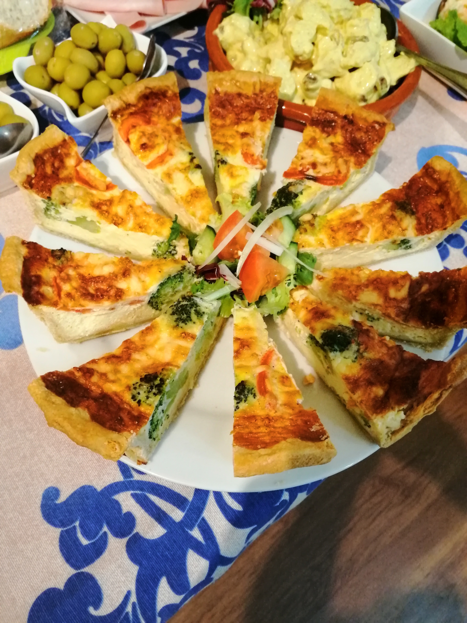 home made Quiche