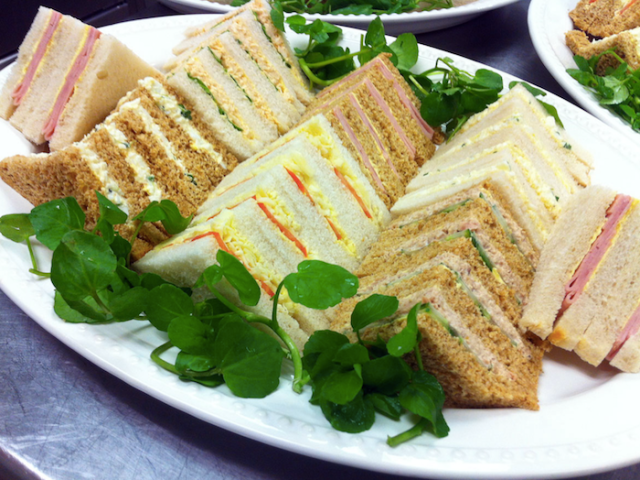 buffet citrus sandwhiches